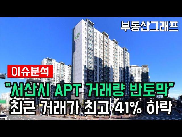 "서산 아파트 거래량은 반토막인데 41% 하락중" 충남 서산시 APT 하락순위 탑10 #전망 #급매물 #갭투자 #분양가