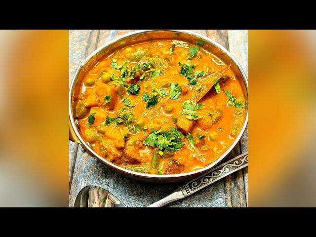 Restaurant Style Mixed Vegetable Curry