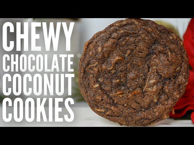 Chocolate coconut cookies recipe | 12 days of EASY Christmas cookies (Day 2)