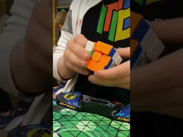 3.95 Official 3x3 solve #cubing #shorts