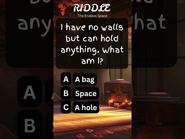 I have no walls but can hold anything. What am I?  #riddles
