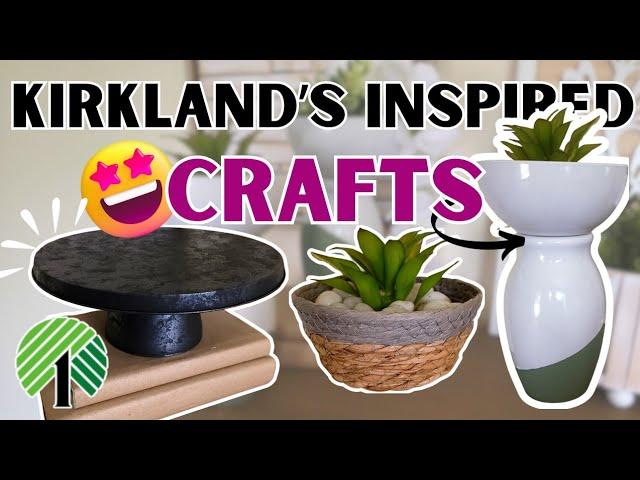 DIY High End Home Decor on a Dollar Tree Budget! Craft Projects Inspired by Kirkland's!