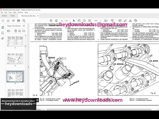 Ferrari Mondial 8 Quattrovalvole Repair Manual