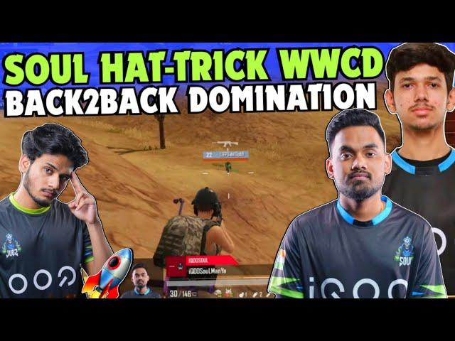 iQOOSoul Hat-Trick WWCD  Back To Back Domination  SouL Manya & Skipz on Fire  Team SouL 