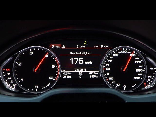 2015 Audi A8 4.2 TDI quattro 385 HP 0-100 km/h & 0-100 mph Acceleration GPS