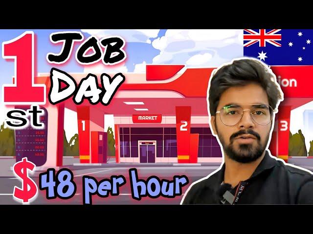 First Day First Job at Fuel Station | Labor Day |Australia | International Student | Alpha Gourav