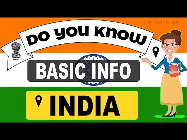 Do You Know India Basic Information | World Countries Information #79 - General Knowledge & Quizzes