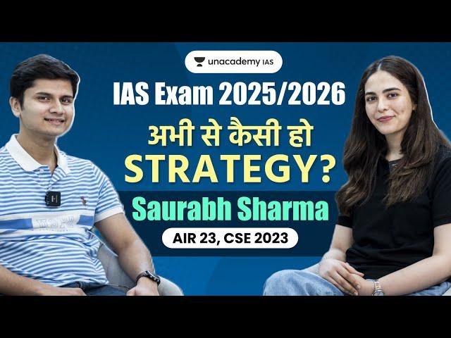 Topper's Talk With Saurabh Sharma UPSC AIR 23 I UPSC Tips I IAS Topper's Journey I Unacademy IAS