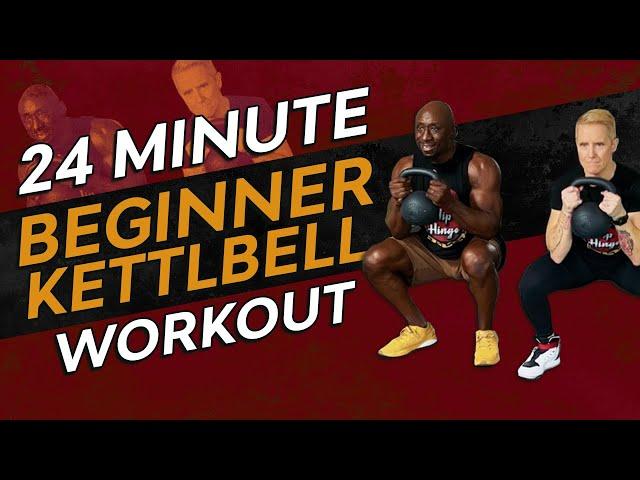 24 Minute Beginner Kettlebell Workout | Full Body Circuit for Men and Women