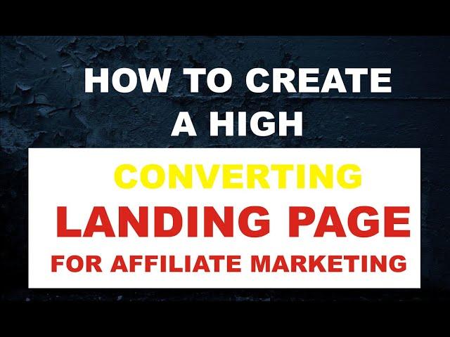 How To Make A Landing Page For Affiliate Marketing | Builderall Review