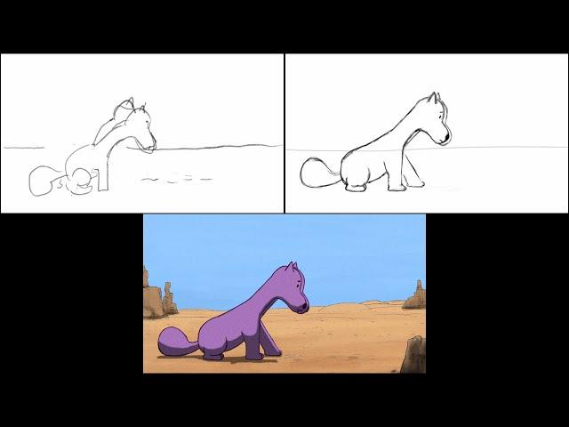 Divided by One: storyboards  rough animation  final