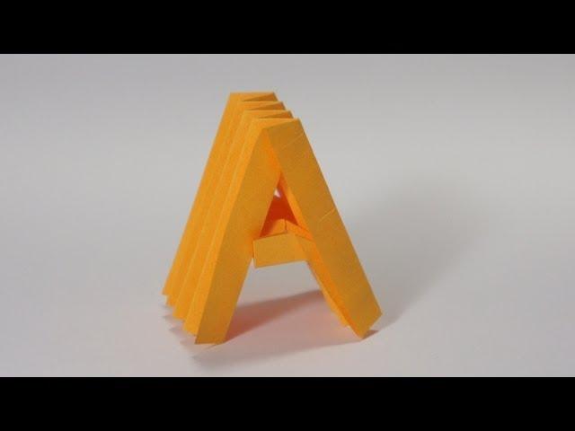 Origami Letter 'A'