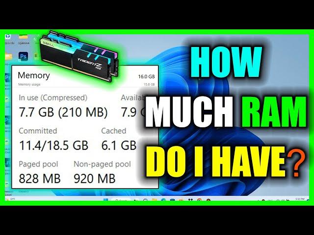 How to check ram in laptop windows 11 | RAM, CPU & Graphics