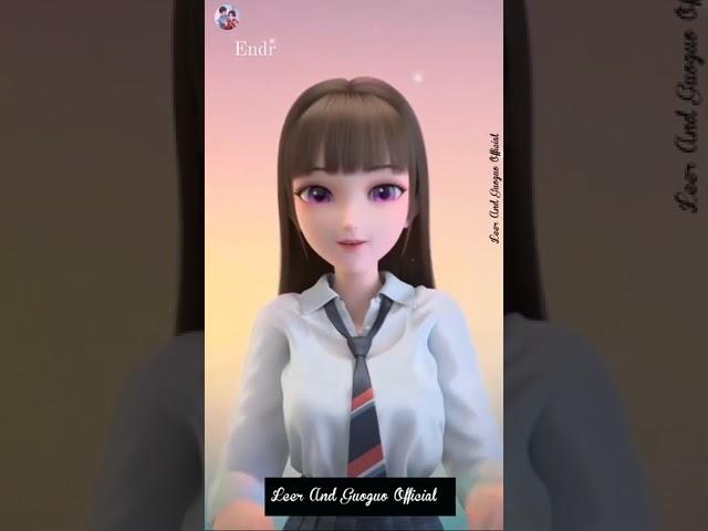 Leer And Guoguo New Status // Cute Girl //# Short #firstshort video #youtubeshorts #short video