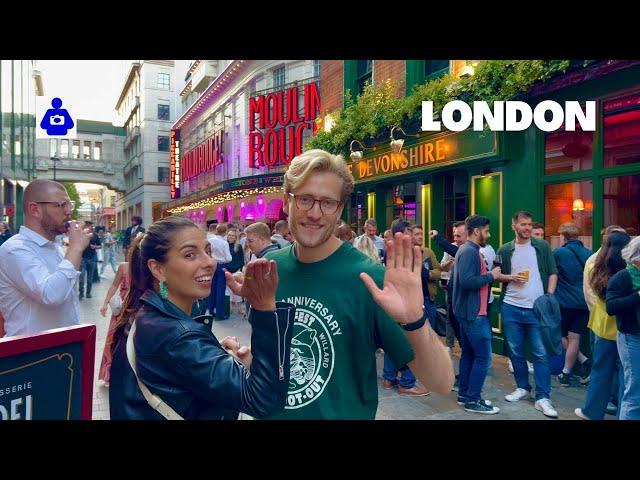 London Summer Walk  West End, SOHO to Piccadilly Circus | Central London Walking Tour [4K HDR]