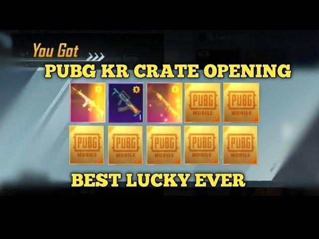 PUBG MOBİLE KR OPENİNG FREE CRATE’S | Opening PUBG Crate | PUBG Mobile Korea