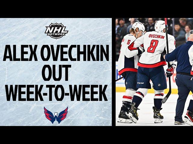 Alex Ovechkin injured after scoring two goals vs. Utah Hockey Club