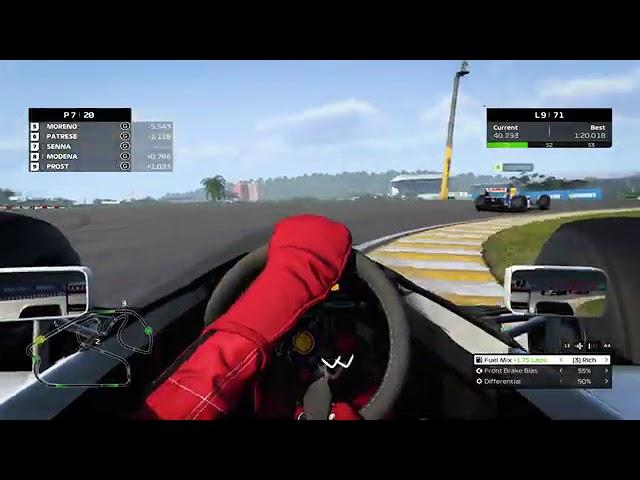 Onboard McLaren Honda Helmet Camera Ayrton Senna Brazilian Grand Prix 100% Race
