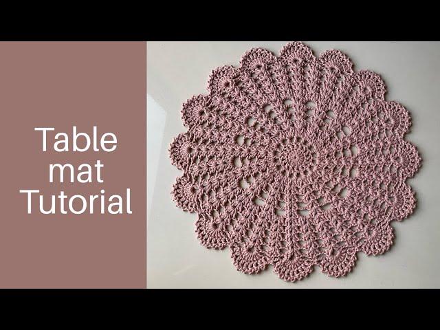 Simple Crochet Placemat pattern || Crochet Thalposh Design @Crochetnaari