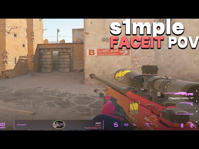 s1mple PLAYS AN INTENSE FACEIT MATCH(48 KILLS)