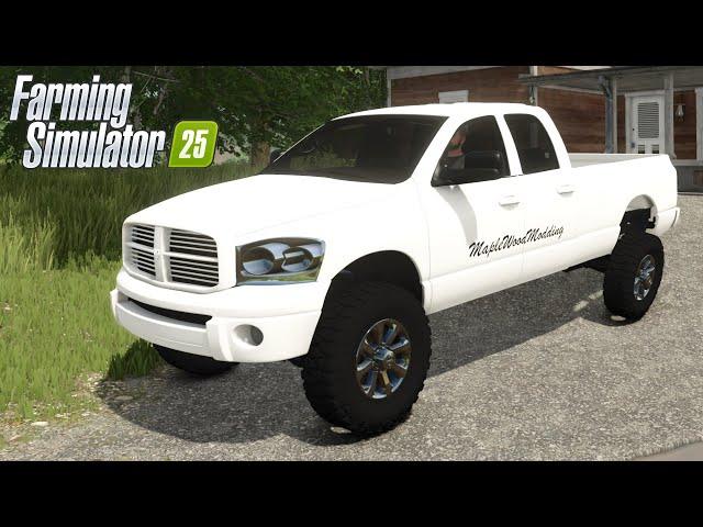 FS25 - 2007 Ram 3500 - NEW CAR MOD for Farming Simulator 2025 ROLEPLAY | FS25 GAMEPLAY