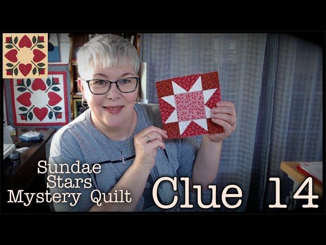 Clue 14 of Sundae Stars.........A paper pieced mystery quilt with The Quiltmaker Homestead