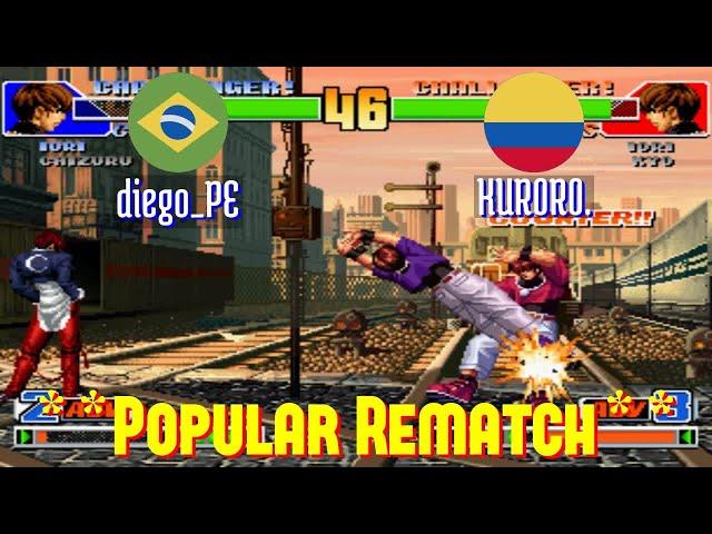 FT5 @kof98: diego_PE (BR) vs KUR0R0. (CO) [King of Fighters 98 Fightcade] Sep 9