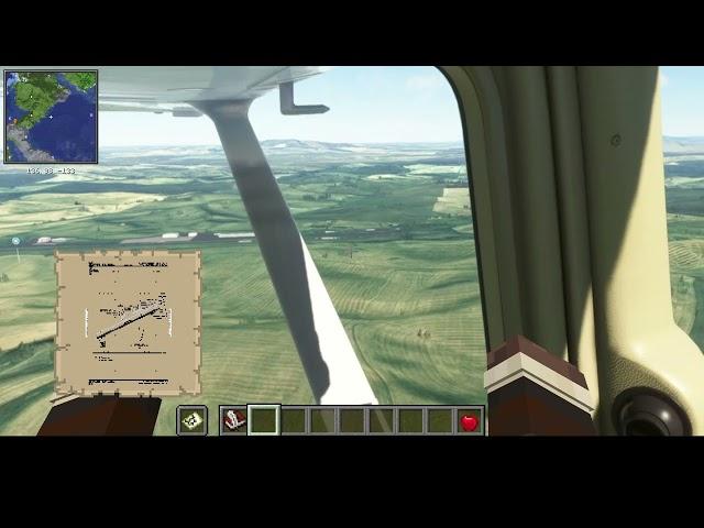 How to fly and land a plane in Minecraft