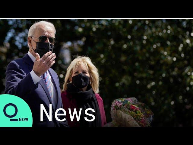 President Joe Biden and Dr. Jill Biden En Route to Camp David for Easter