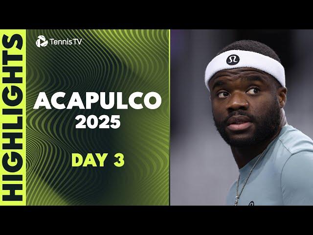 Shapovalov Faces Michelsen; Zverev, Shelton and Tiafoe in Action | Acapulco Day 3 Highlights