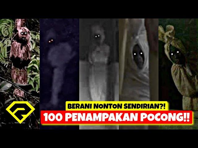 SERAM..!!! 100 PENAMPAKAN HANTU POCONG!! TERJELAS!!  BERANI NONTON SENDIRIAN?!