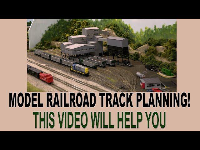 MODEL RAILROAD TRACK PLAN VIDEO!    THIS WILL HELP YOU!