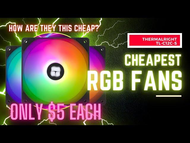 The cheapest RGB Fans available? Thermalright TL-C12C-S Review