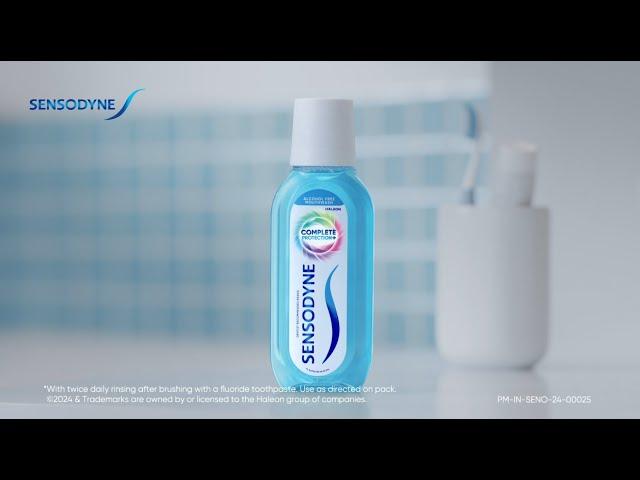 Sensodyne Complete Protection+ Mouthwash | 1 Mouthwash, 4 Benefits | Hindi | 20 sec