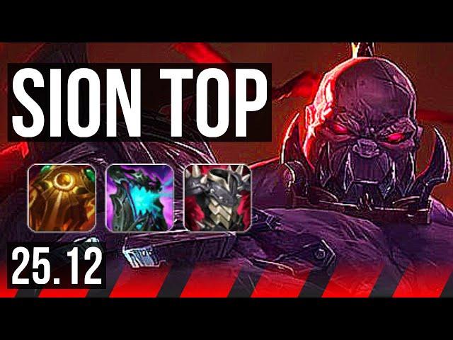 SION vs RENGAR (TOP) | 9/2/7, Godlike | KR Grandmaster | 25.12