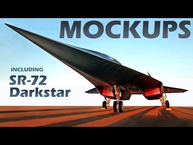 AIRCRAFT MOCKUPS! - An in-depth look from fighters to bombers and even the Lockheed SR-72 Darkstar!