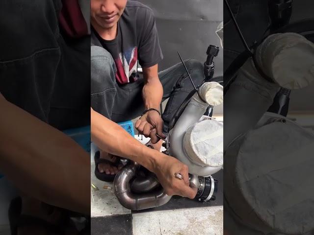 GARASI DRIFT UPGRADE EXHAUST LAGI. ORD EXHAUST KNALPOT RACE PROVEN