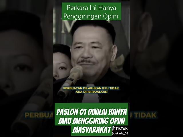 Otto Hasibuan: Perkara Ini Hanya Penggiringan Opini #shortvideo