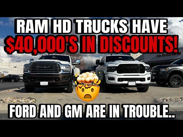 RAM Trucks Have $40,000 In Discounts!!! FORD AND GM ARE IN TROUBLE!