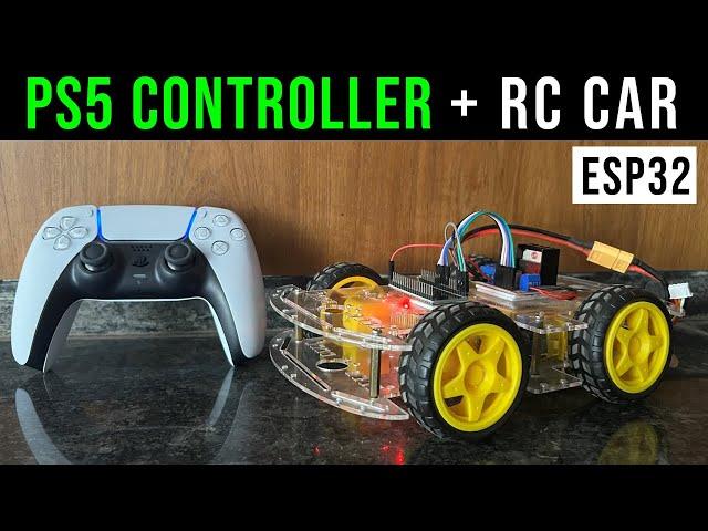 RC Car using PS5 Controller and ESP32 | DIY