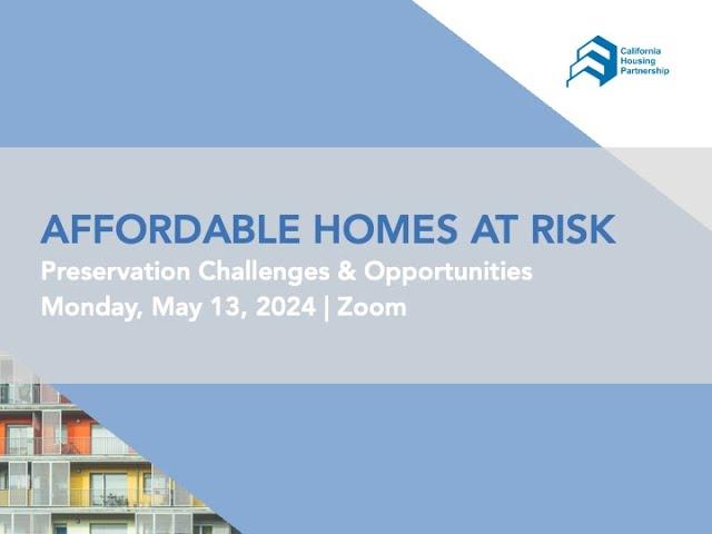 Affordable Homes At Risk Webinar 2024