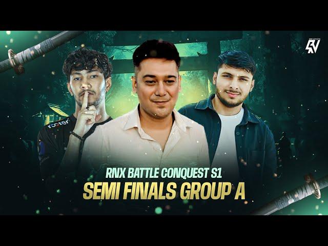 RNX BATTLE CONQUEST S1 | Semi Finals 1 #rockyrdxlive #freefire #nonstopgaming