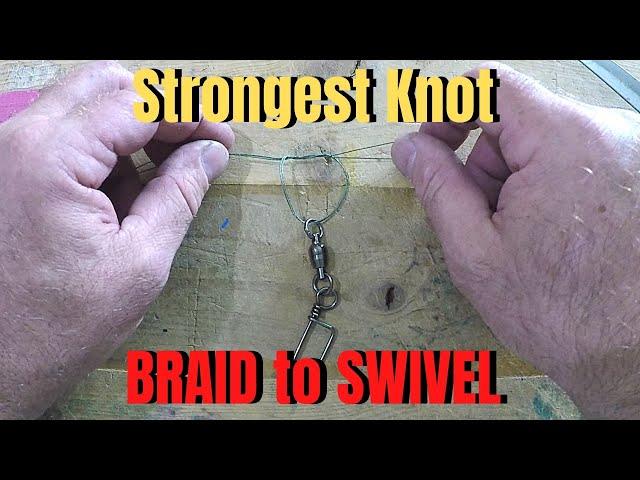 Strongest Knot BRAID to SWIVEL | Best Fishing Knots For Trolling