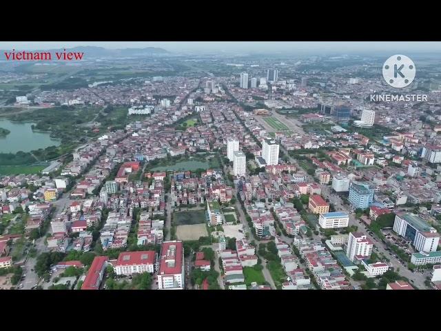 Overview of Bac Giang city . Toàn cảnh thành phố bắc giang bằng flycam DJI