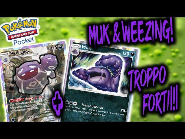 MUK SPACCATUTTO!! DECK DA PROVARE+SBUSTAMENTO EPICO! Pokémon[TCGP]Trading Card Games Pocket