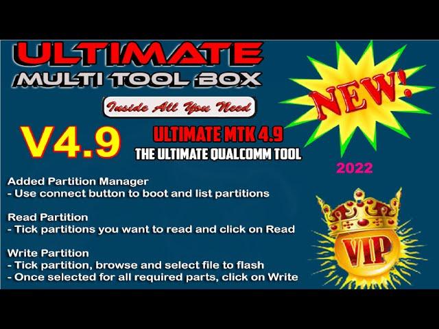 Umt New Tool MTK V4.9 Setup Update Add Partition Manager & RPMB Erase 2022