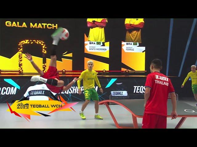 Thailand vs Brazil - Gala Match , Highlights - Teqball World Championships 2022 Nuremberg