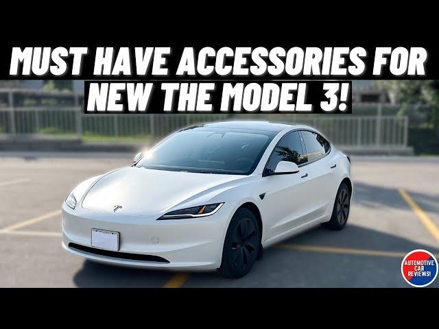 MUST HAVE ACCESSORIES FOR THE 2024 TESLA MODEL 3 LONG RANGE!