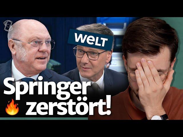 Sozial-Lobbyist entlarvt Springer-Fake! | Ulrich Schneider bei WELT TV (Reaction)