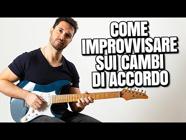 COME IMPROVVISARE SUI CAMBI D'ACCORDO | LEZIONI DI CHITARRA | IGNAZIO DI SALVO